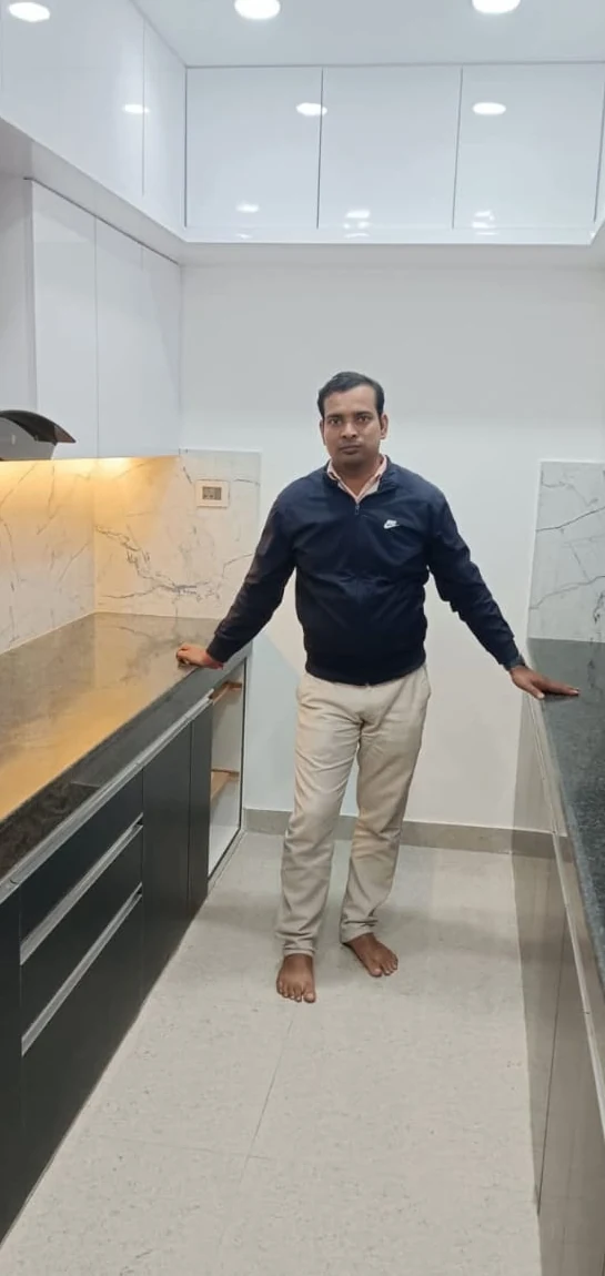 लाडो फर्नीचर द्वारा किया गया मॉड्यूलर किचन कार्य